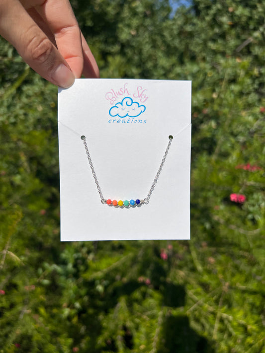 Rainbow Necklace | Silver