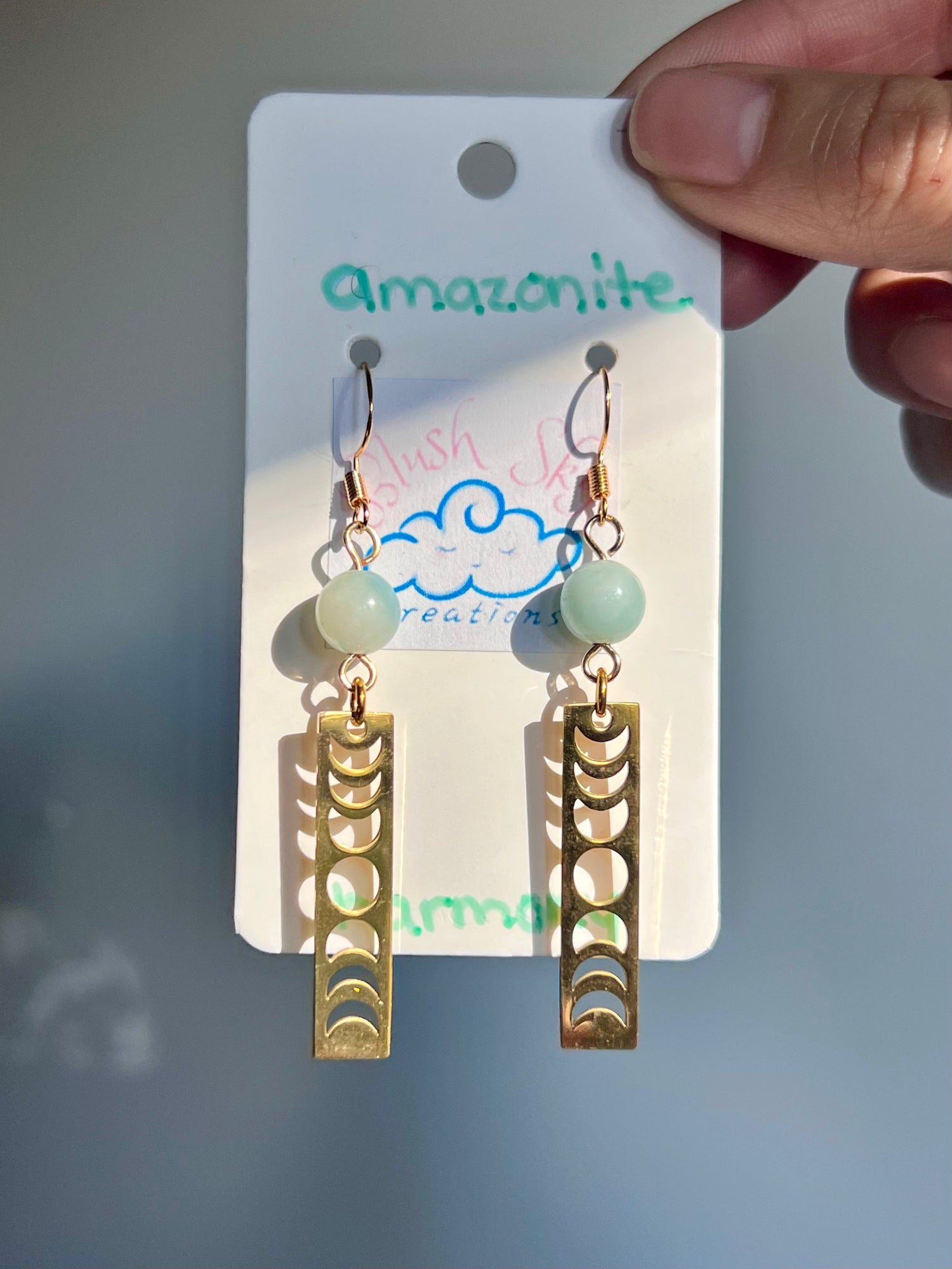 Moonphase Crystal Earrings