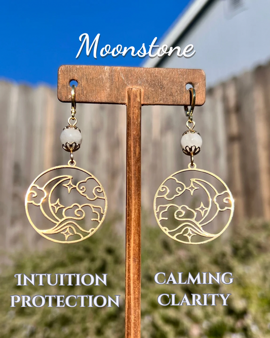 Golden Cloudy Night Huggies | Moonstone