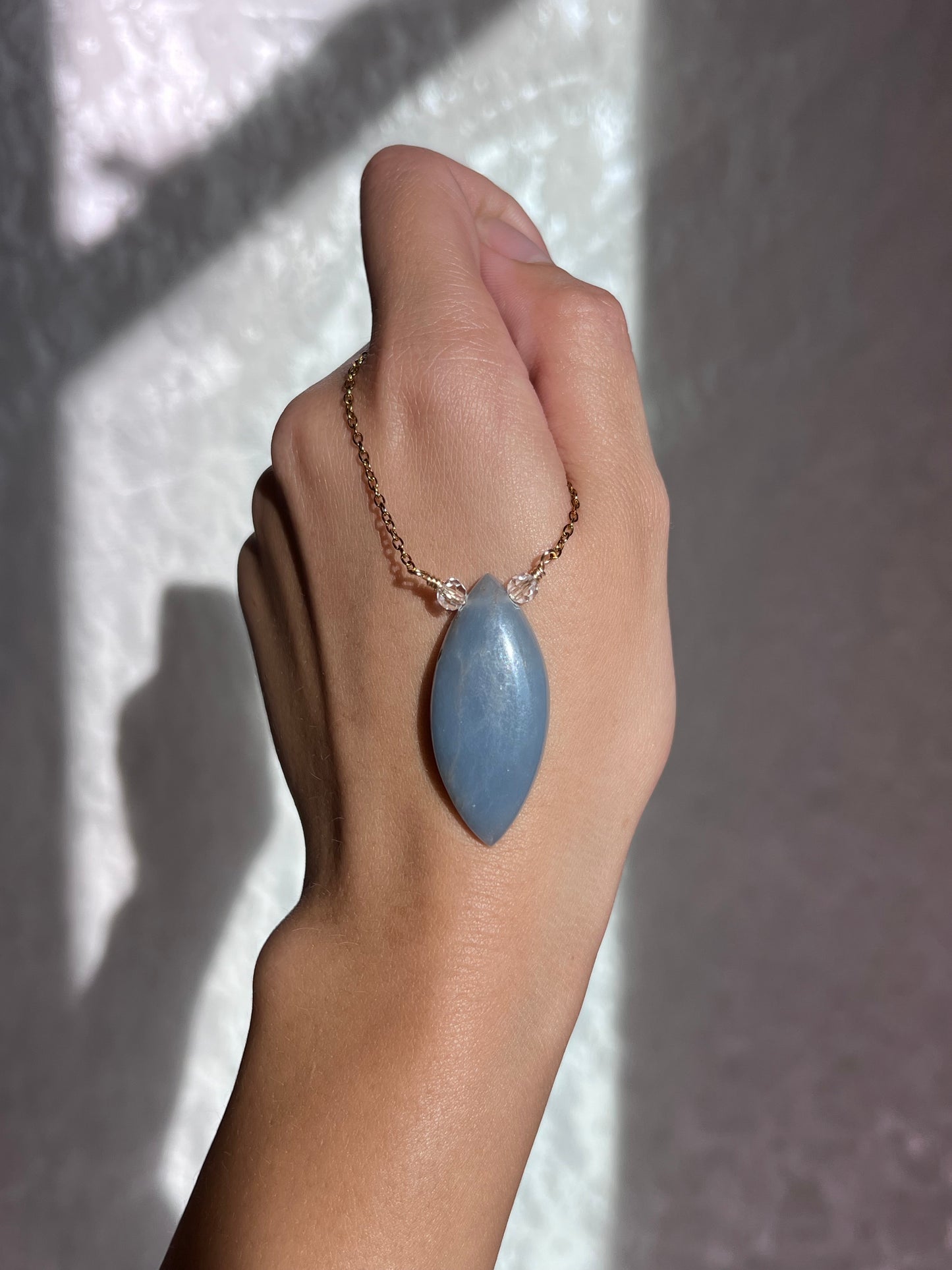 Mystic Marquise Necklace - Angelite