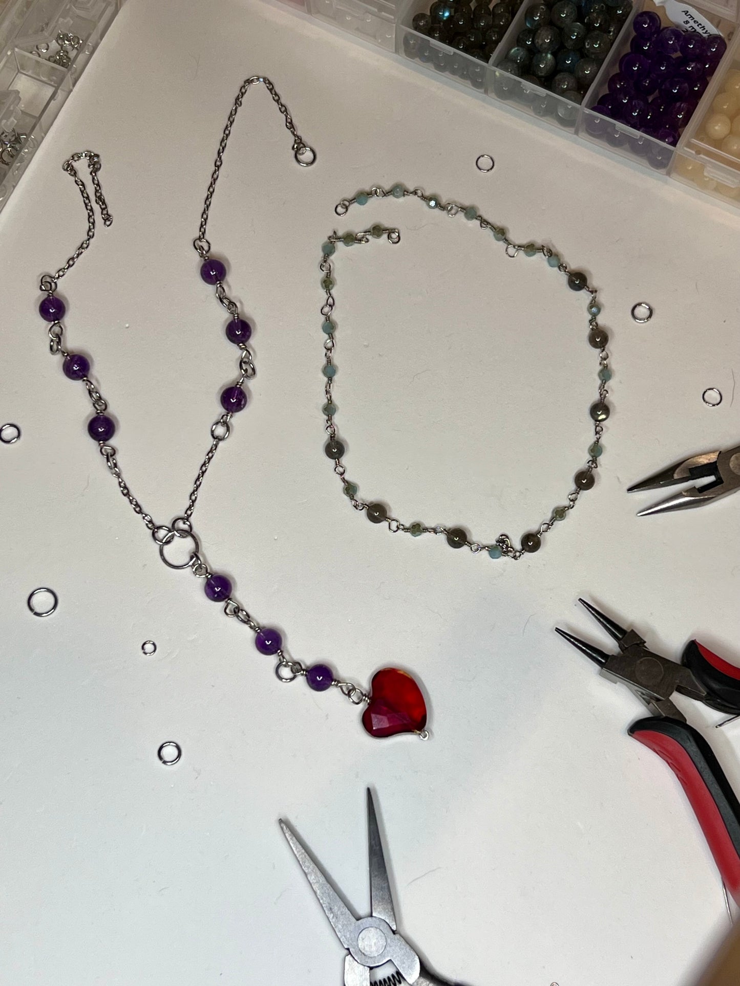 Falling Heart Necklace