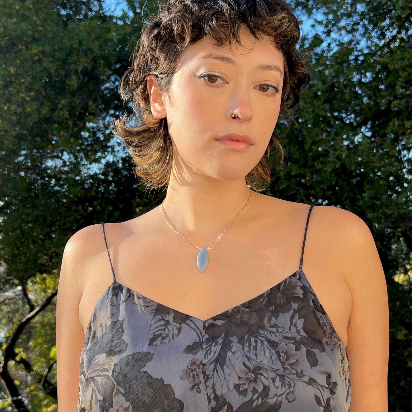 Mystic Marquise Necklace - Angelite