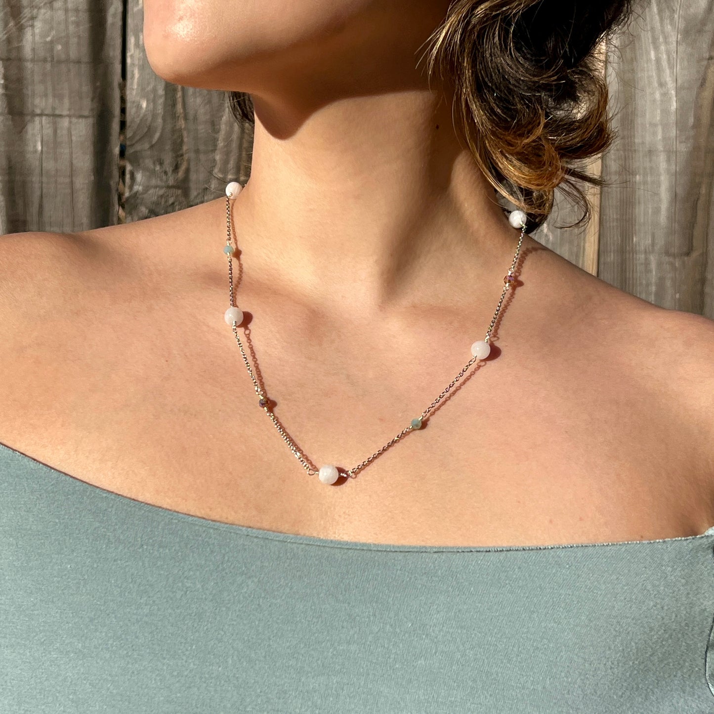 Orbit Necklace - Moonstone