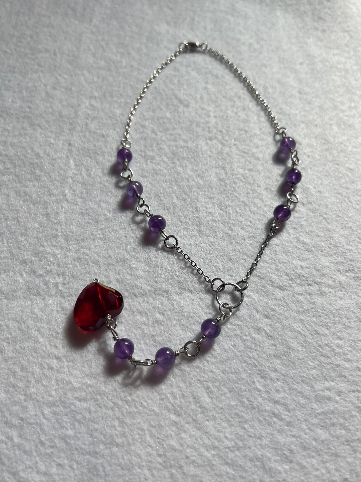 Falling Heart Necklace