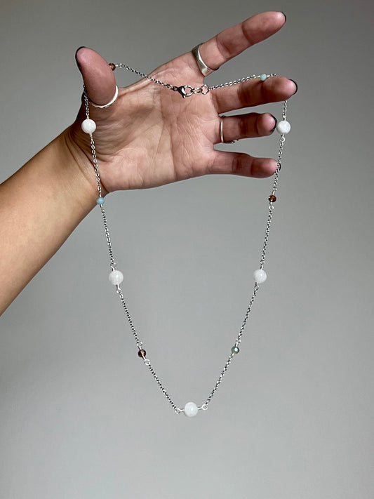 Orbit Necklace - Moonstone