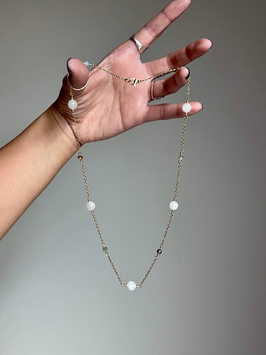 Orbit Necklace - Moonstone