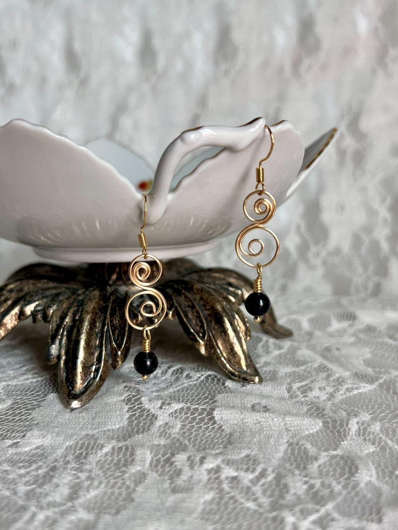 Baby Swirls  - Black Obsidian
