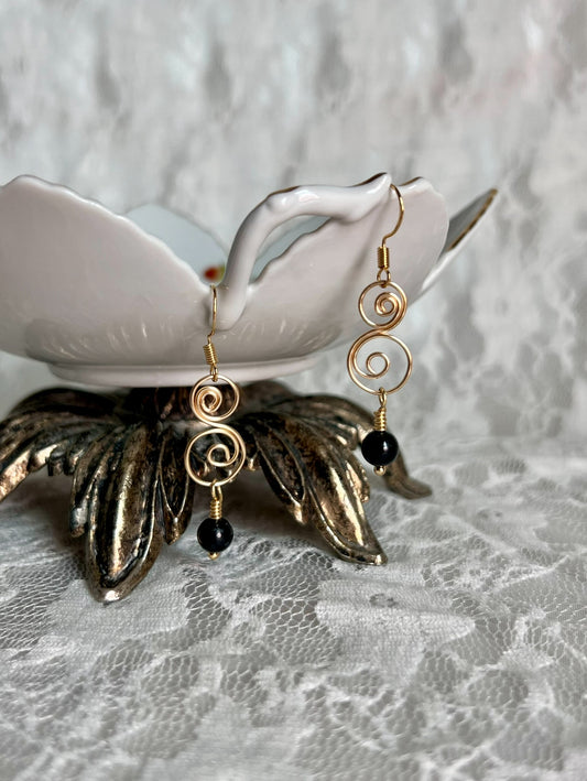 Baby Swirls  - Black Obsidian