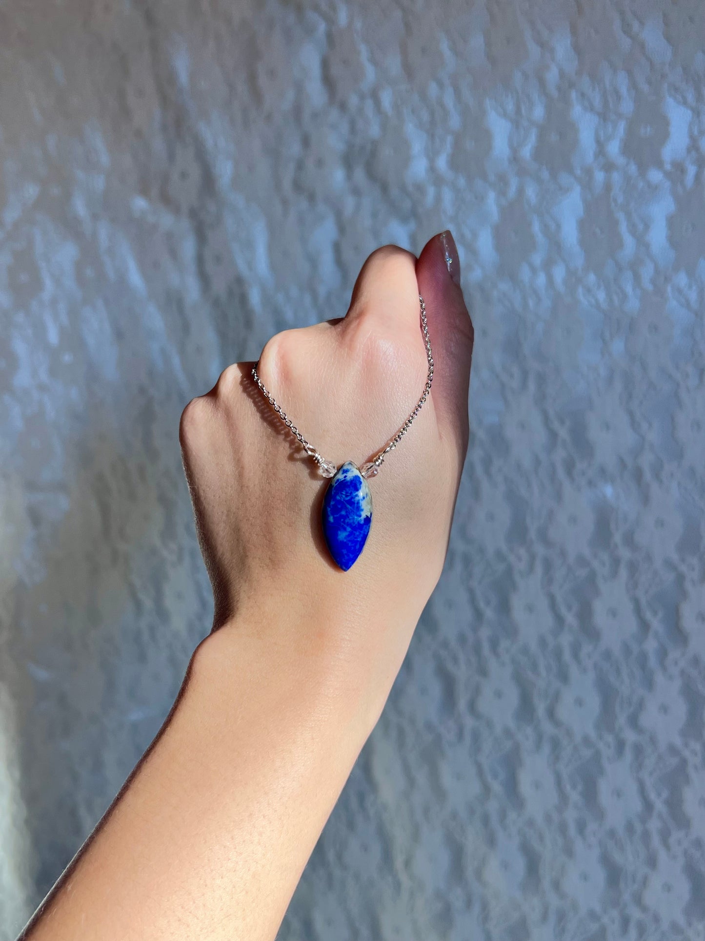 Mystic Marquise Necklace - Lapis Lazuli