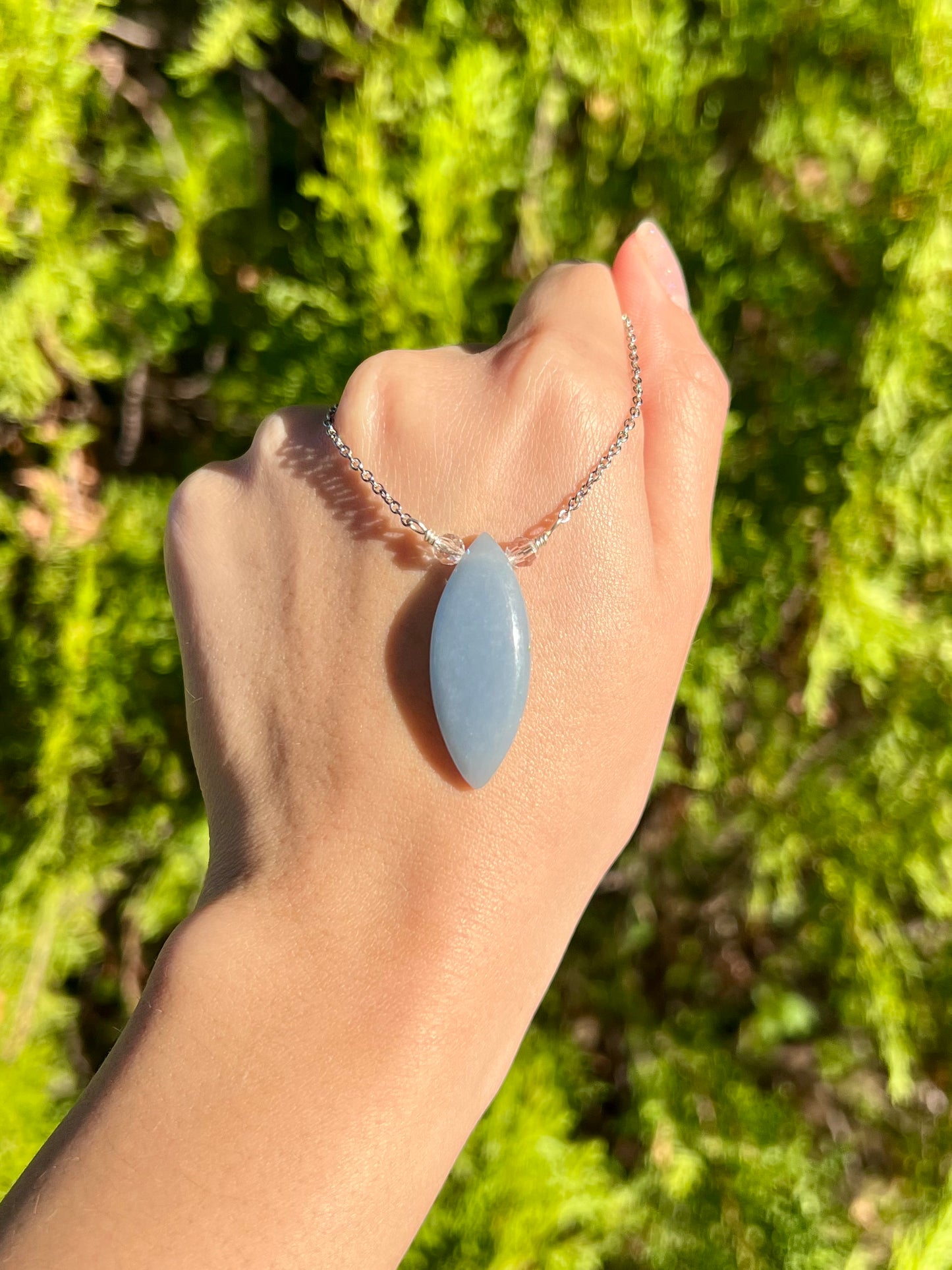 Mystic Marquise Necklace - Angelite