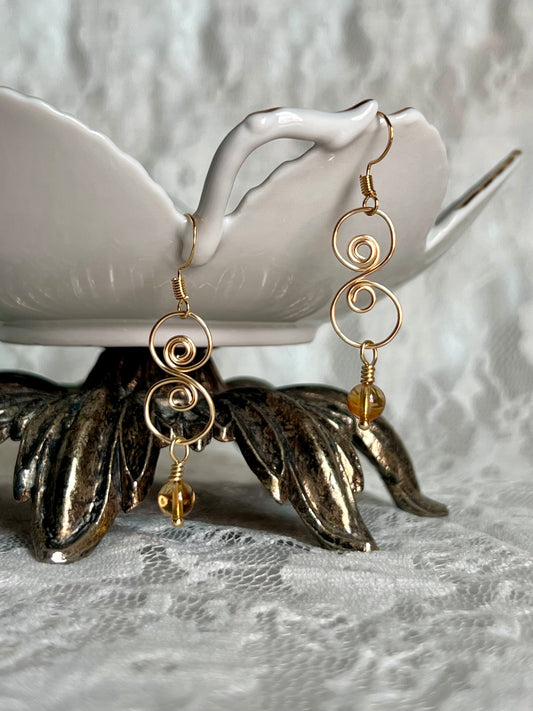 Baby Swirls  - Citrine
